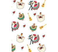 Mexican Dance Ballet Folklórico Journal | Latin Notebook | Vibrant Folk Art Cover | Hispanic Heritage & Cultural Art Lovers | Lined paper pages for writing