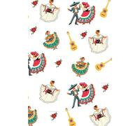 Mexican Dance Ballet Folklórico Journal | Latin Notebook | Vibrant Folk Art Cover | Hispanic Heritage & Cultural Art Lovers | Lined paper pages for writing