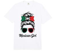 Mexican Girl México Bandera Nacional Match Favorite My Game Day Comfort Colors Adult Heavyweight T-Shirt