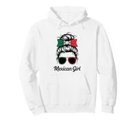 Mexican Girl México Bandera Nacional Match Favorite My Game Day Sudadera con Capucha