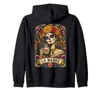 Mexican Mom Sugar Skull Cafecito Y Chisme Latina Mama Coffee Sudadera con Capucha