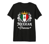 Mexican Princess Mexico Flag Proud Mexican Girl Camiseta Premium