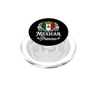 Mexican Princess Mexico Flag Proud Mexican Girl PopSockets PopGrip para MagSafe