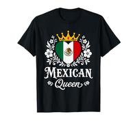Mexican Queen Mexico Flag Proud Mexican Woman Camiseta