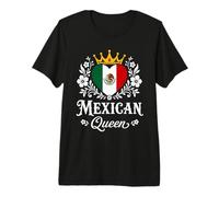 Mexican Queen Mexico Flag Proud Mexican Woman Camiseta Premium