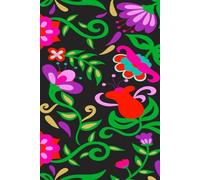 Mexican Red Fiesta of Flowers: SAYULITA BRIGHT TROPICAL FLORAL in MEXICAN STYLE