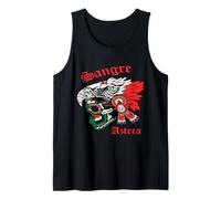 Mexican Sangre Azteca Warrior Skull Mask Mexico Native Camiseta sin Mangas