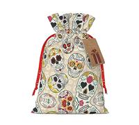 Mexican Skull1 - Bolsas de envoltura reutilizables versátiles para ocasiones especiales, aniversarios, fiestas más