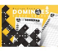 Mexican Trine Score Pads: Dominoes Scoring Sheets ideal For Double 12 & Chicken Foot Game For Adults | Family and Friends Fun Night and Travel