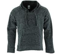 Mexicano Baja Sudadera con Capucha Jerga Alfombra Jersey Siesta Surf Hippy Baha