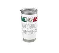 MEXICANS AIN’T GOING ANYWHERE - Derecho de refugiados Vaso térmico de acero inoxidable de doble pared