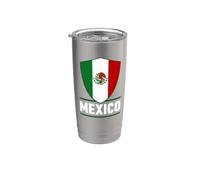 MÉXICO AMÉRICA LATINA MEXICANO DEPORTE MUJERES HOMBRES NIÑOS Vaso térmico de acero inoxidable de doble pared