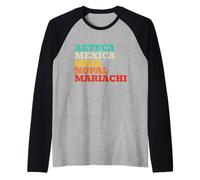 México Azteca Mexica Maiz Nopal Mariachi Camiseta Manga Raglan