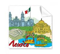 México bandera de cultura famosos lugares turísticos Graffiti gafas paño de limpieza paño limpiador de regalo teléfono Protector de 5 unidades