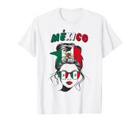 México, Bandera Mexicana, Mexico Girl, Mexican Women Girls Camiseta gráfica económica