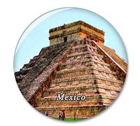 México Cancún Pirámide Maya Imán de Nevera, imánes Decorativo, abridor de Botellas, Ciudad turística, Viaje, colección de Recuerdos, Regalo, Pegatina Fuerte para Nevera
