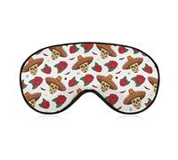 Mexico Candy Skull Rose Funny Sleep Eye Mask Soft Blindfold Eye Cover con correa ajustable Night Eyeshade para hombres y mujeres