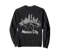 México City Skyline Minimalista Line Art Travel Souvenir Sudadera