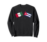 México Cuba Banderas Cruzadas Patrimonio Cubano Mexicano Sudadera