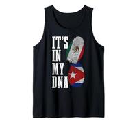 México Cuba Está En Mi ADN Orgullo De Bandera Cubana Mexicana Camiseta sin Mangas