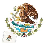 Mexico Flag Car Sticker, Eagle Snake Sticker, mexican Flag Car Decal, 5x Decal Decoration, Waterproof México Flag Sticker, Mexican Flag Sticker, Car Window Mexico Sticker, México Flag Decal for Car