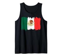 Mexico Flag Mexican Hispanic Siesta Pride Vintage Camiseta sin Mangas