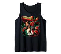 Mexico Flag Mexican Hispanic Siesta Pride Viva México Women Camiseta sin Mangas