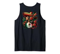 Mexico Flag Mexican Hispanic Siesta Pride Viva México Women Camiseta sin Mangas
