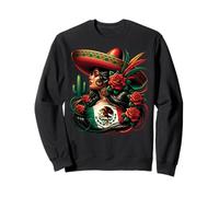 Mexico Flag Mexican Hispanic Siesta Pride Viva México Women Sudadera