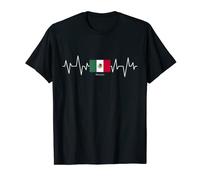 México Heartbeat Bandera Mexicana Orgullo Mexicano Camiseta