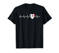 México Heartbeat Design Bandera Mexicana Viva México Camiseta