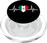 México Latido del corazón Herencia hispana corazón Bandera Mexicana PopSockets PopGrip para MagSafe