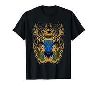 México Maya Azteca Mitología Huichol Ciervo Illuminati Mexicano Camiseta gráfica económica, Hombre, Negro, S