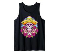Mexico Sugar Skull Mexican Hispanic Heritage Month Camiseta sin Mangas