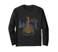 México Travel Souvenir City Landmark Gift Manga Larga