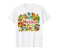 México Viajes Iconos Cultura Monumentos Arte Diseño Camiseta