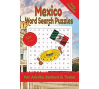Mexico Word Search Puzzle: 50+ Puzzles Word Search Easy to Read about Mexico and More | 6x9 inches, 110 pages | Gift for Mexico, Countries & Traveling Lover