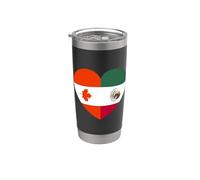 Mexico y Canada United in Roots Vaso térmico de acero inoxidable de doble pared