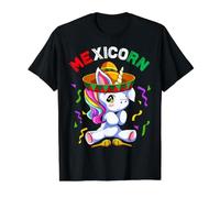 Mexicorn Unicornio Mexicano Cinco de Mayo México Fiesta Girl Camiseta gráfica económica, Hombre, Negro, XL