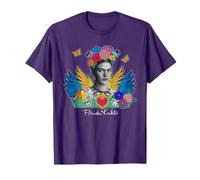MexiKahlo de Frida Kahlo - Gráfico de alas de corazón Sagrado Camiseta