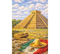 MEXIQUE - Carnet de notes élégant: Chichén Itzá - Pyramide de Kukulcán - Idée cadeau pour amoureux du Mexique