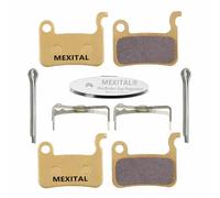 MEXITAL 2 Pares Pastillas Freno Disco sinterizado para Shimano LX M585 Deore M505 M535 M545 M595 M596 Hone M601 SLX M665 XT M765 M775 M776 SAINT M800 XTR M965 M966 M975 BR-R505 S501 S500 T665