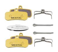 MEXITAL 2 Pares Pastillas Freno Disco sinterizado para Shimano Shimano Saint BR-M810 M820 XTR BR M9120, Zee BR-M640 MT420 MT501 MT520, Deore XT BR M8020 M8120 M6120 SLX, Tektro HD M745 735 725 750 TRP