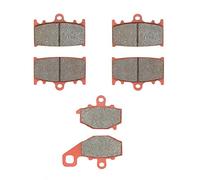 MEXITAL cerámica Pastillas de freno Delanteras + Traseras para KAWASAKI ZR 400 Zephyr 1997-2001 / ZZR 400 1993-1999 / ZZR 600 1993-2007 / ZX6 R 1995-1997