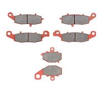 MEXITAL cerámica Pastillas de freno Delanteras + Traseras para KLE 650(07-14)/ER6n ER6f ER650 EX650 (06-16)/Z750 ZR750 (04-05)/Z750S (05-07)/GPZ1100/GPX1100 (ZX1100 E/F) (95-98)/ZRX400 (ZR400E) (96)