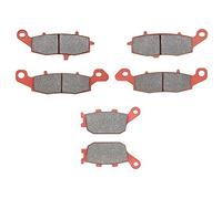 MEXITAL cerámica Pastillas de freno Delanteras + Traseras para SV 400 (03-05) / SV 650 (03-15) / GSF 650 Bandit (05-06) / GSR 750 L/AL (11-14) / DL 1000 V-Strom (K/L) (02-12)