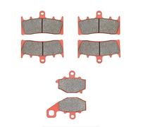 MEXITAL cerámica Pastillas de freno Delanteras + Traseras para ZX 6R (G/J) ZX 600 (98-02) / ZZR 600 (ZX 600 J4/J6F-J8F) (05-08) / ZX6R A1 (ZX 636) 636cc (02) / ZX-9R (ZX 900 B/C/E) (96-01)