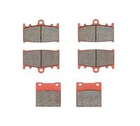 MEXITAL cerámica Pastillas de freno Delanteras + Traseras para ZXR 400 (89-90)/ZXR 400 R ZX 400 (91-94)/ZXR 750 ZX 750 Ninja ZX-7 ZX-7R (89-95)/ZZR 1100 ZX 1100 (93-01)/ZZR 1200 (ZX 1200 C) (02-04)