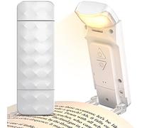 Mexllex Luz Lectura Libros Cama, Lampara Lectura Recargable USB Luz para Leer, 3 Colores & 5 Brillos Regulables, Compacta y Larga Duración, Luz de Lectura con Clip, Regalo para los Amantes del Libro