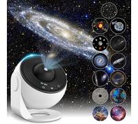 Mexllex Proyector Estrellas, Proyector Galaxy Star Projector Starry Night Light, Dormitorio Proyector De Techo Temporizador, 12 PelíCulas Hd, Los Mejores Regalos Para NiñOs Adultos